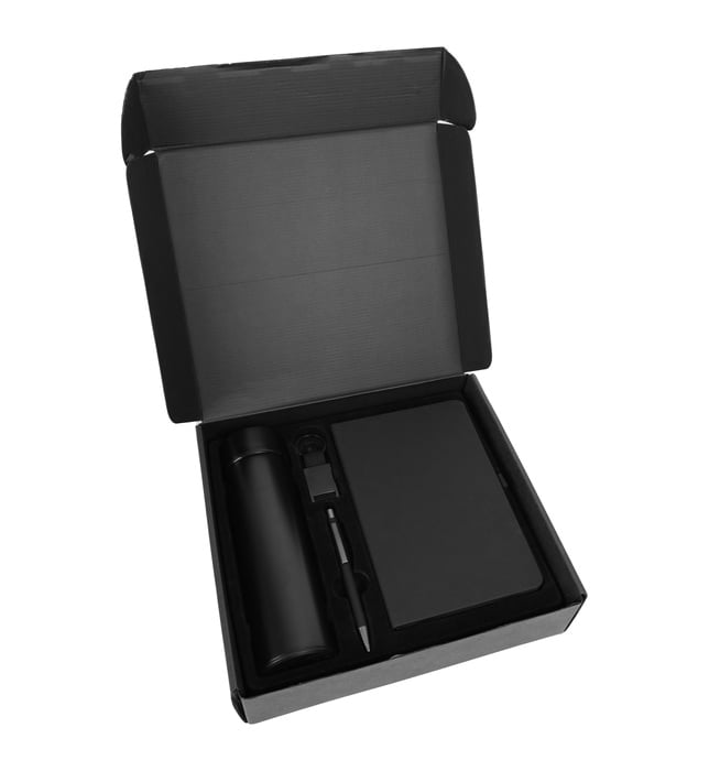 Perquisite Gift Set – Premium Bottle, Notebook, Pen & Keychain Set